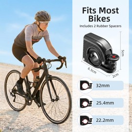 Campanello per Bicicletta Campanello Bici di Alluminio per Manubri da 22.2-32 mm 110 dB Suono Forte e Chiaro Accessori per Mountainbike (MTB) Bici da Corsa e Monopattino