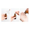 OHEETU 6Pcs 20ML Empty Amber Glass Essential Oil Bottles with
