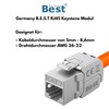 2x CAT 7 Keystone Network Module RJ45 - High Speed