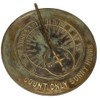 Rome Industries 2120 Solid Brass Count Sunny Hours Sundial