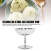 Stainless Steel Ice Cream Bowl, Pudding Cups, Sundae Trifle Bowl