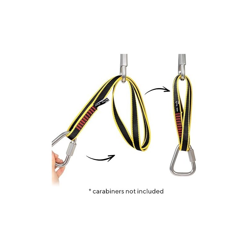 KINGTLE 20MM Nylon Climbing Sling Runner 22kN CE1019/EN566 UIAA Certified,Rock