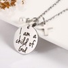 Ralukiia IDS Bible Verse Necklace - Baptism Gifts, Cross Necklace