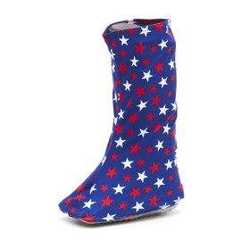CastCoverz! Walking Boot Cover - USA Stars - Size B - High Top - Fashionable, Protective, and Washable - Bootz! - Made in The USA