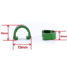 C Clips Metal Green MTB 10pcs Bike C-Clips Clamps Housing Hose Guide for Brake Clips for Bike Bicycle (Green) White MTB White MTB Bike Cable