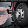 Noosverl Bolt Covers Black Screw Caps M16 Nuts/24mm, Plastic Screws