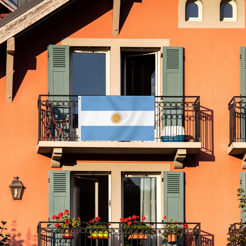 3×5 FT Argentina Flag, Large 75D Argentinian National Outdoor Banner,Decor