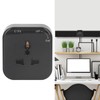 Square Track Adapter Surface Mounted Power Outlet Socket with Indicator
