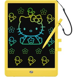 LCD Writing Tablet 10 inch Colorful Doodle Board, Electronic Erasable Reusable Drawing Pad,Magic Kids Drawing Tablet, Educational Writing Board Toys Gifts for 3 4 5 6 7 8 Year Old Girls Boys