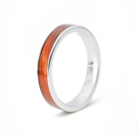 fablano Wooden Rings [100% Natural] for Rings Women and Men – Available as Ring Gold, Ring Silver, Ring Black & Rose Gold Women's Ring – Perfect Wedding Rings, Engagement Ring Women, Partner Rings,