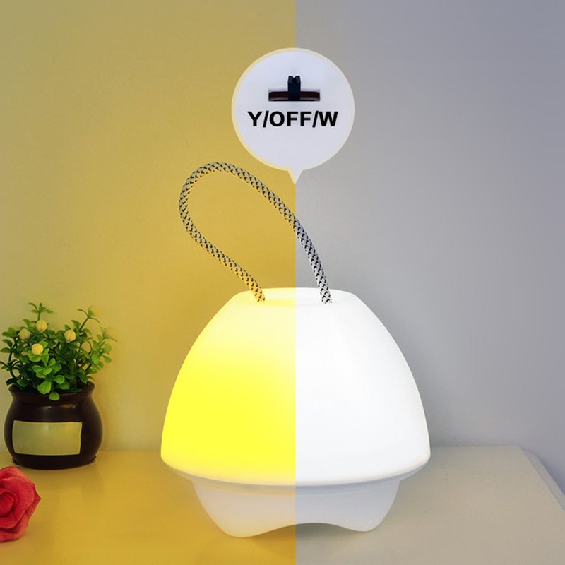 LED Night Light USB Charging Yellow White Light Portable Desk