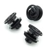 VVO Fasteners- Black Plastic Front Door Card Clips for Seat