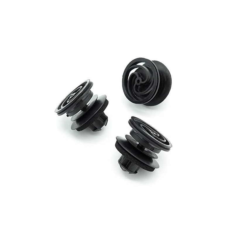 VVO Fasteners- Black Plastic Front Door Card Clips for Seat