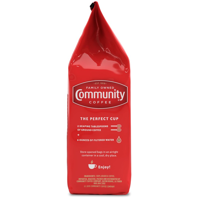 Community Coffee Signature Blend Whole Bean Coffee, Dark Roast, 12