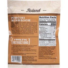 Roland Porcini Israeli Couscous 6.3 oz (Pack of 12)