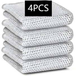 8 Piece/Cleaning Cloth-Ultra Durable Fiber Set-Versatile,Reusable,Easy to Dry and Wet Clean-Perfect for Cutlery,Kitchen and Bathroom,Metal Surface,Non-Stick and Removes Rust,Removes Stains - Microfiber Household Items Mesh Nature Multipurpose  Dishcloths