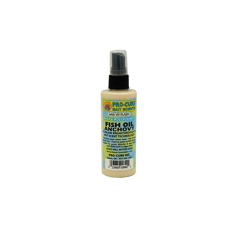 Pro-Cure Anchovy Water Soluble Fish Oil, 4 Ounce, Multi (WS-ANC)