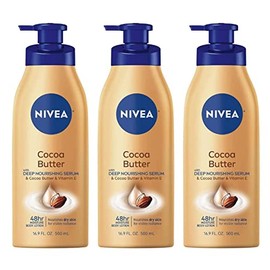 NIVEA Lotion Cocoa Butter 16.9 Ounce Pump (Dry To Very Dry Skin) (500ml) (3 Pack)