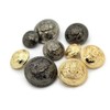 Fashion Decorative Metal Buttons Lace Mesh Surafce With Logo Coat