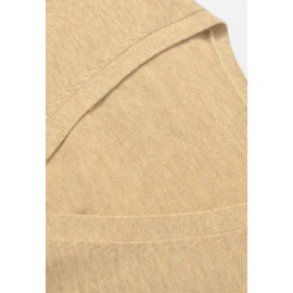 ZHILI Men's V Neck Cardigan Sweater Casual Lightweight Button Down Knitted Cardigan Sweater, Yellow, Medium