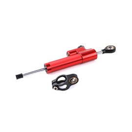IRFKR Motorcycle Shock Absorber Steering Damper CNC Steering Damper Electric Scooter Directional Stabilize Dampers For Scooters(Red black)