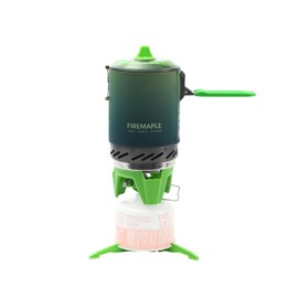 Fire-Maple FMS-X2 Camping Stove Gas System Portable Pot Jet Burner Outdoor Gas Cooking Essentials Compact Equipment for Hiking Trekking Backpacking Fishing (Gradient Green)