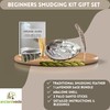 Ancientveda Sage Smudge Kit | USDA Organic Lavender Sage, Sweetgrass