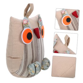 OSALADI Cute Fabric Animal Door Stopper Weighted Owl Design for Bedroom Bathroom and Living Premium Cloth Versatile Floor Protector Decorative Stuffed Door Holder