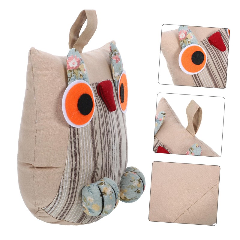 OSALADI Cute Fabric Animal Door Stopper Weighted Owl Design for