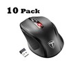 VicTsing 10-PACK VicTsing Wireless Gaming Mouse Ergonomic Adjustable DPI 6