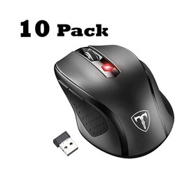 VicTsing 10-PACK VicTsing Wireless Gaming Mouse Ergonomic Adjustable DPI 6 Button - NEW
