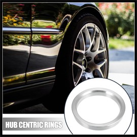 Hihaha 4pcs OD 70.6mm to ID 60.1mm Aluminium Alloy Car Hub Centric Rings Wheel Bore Center Spacer Durable Material