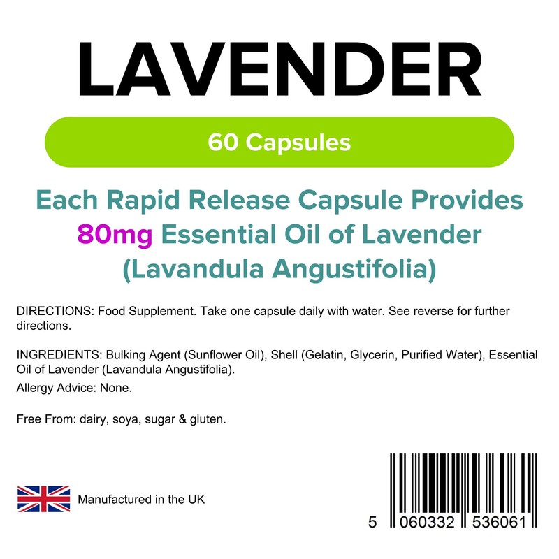 Lindens - Lavenderol (80 mg), 60 capsules
