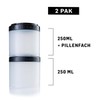 BlenderBottle ProStak Expansion Pak, 2 Pack Containers (2 x 250