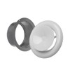 Diameter 160 mm, white plate valve, stainless steel exhaust valve,