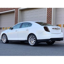 Rvinyl Tail Light Pre Cut Film Tint Cover Kit in Blackout Smoke Compatible with Lincoln MKS 2009-2012 - Adhesive Backs