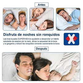 120 Tiras bucales para dormir. Ayuda con los ronquidos. Cinta bucal de calidad profesional. (120 Tiras bucales)                                       