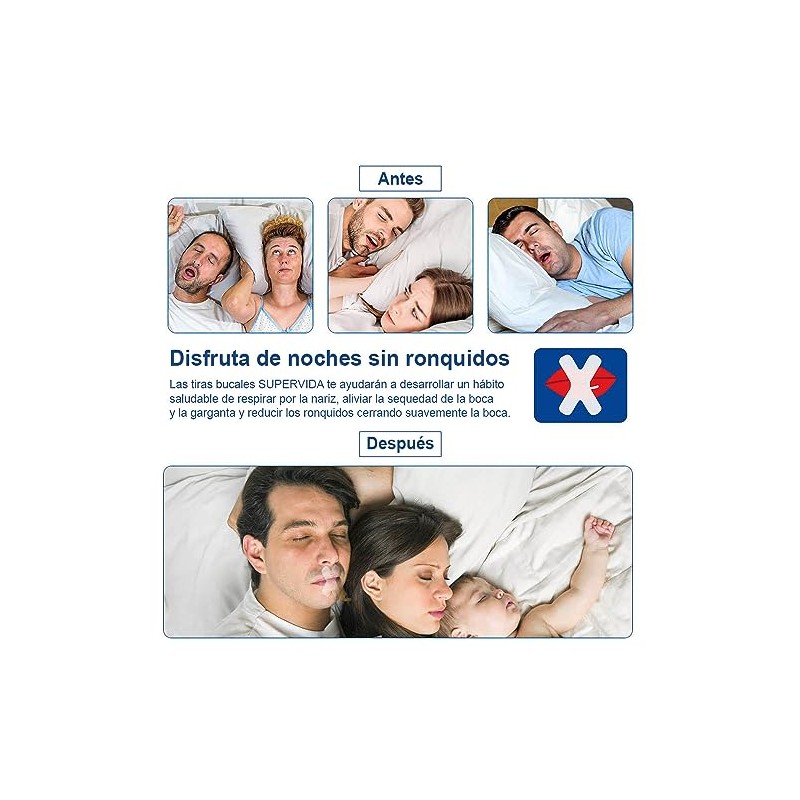 120 Tiras bucales para dormir. Ayuda con los ronquidos. Cinta