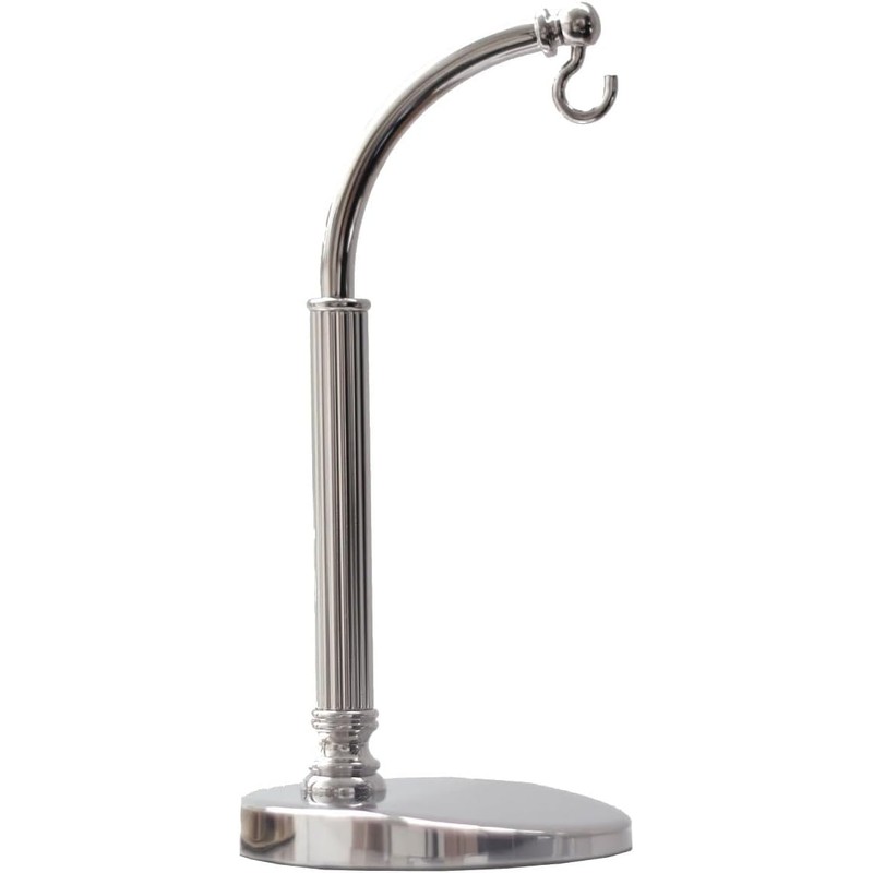 TAURISH Pocket Watch Display Stand - Half Arc, Silver Brass,