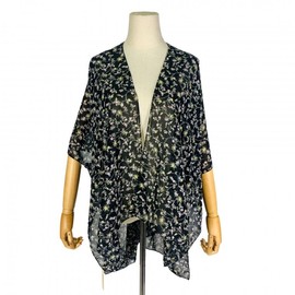 a772 Women's Summer New Polyester Printed Shawl Scarf, Elegant Beach Towel & Bikini Cover-up for Outdoor Use 90cm x 138cm / White 10ea