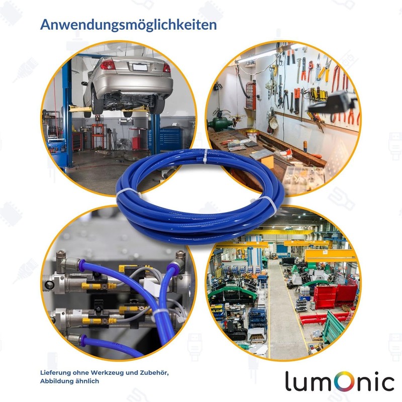 Lumonic I 10 m Compressed Air Hose PU I 8/12