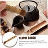 Healeved 1pc Bamboo Teapot Cleaning Brush Ergonomic Tea Cleaning Gadget