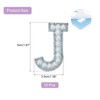 sourcing map 10 Pcs Iron on Letter Patches, Letter J