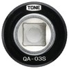 Tone QA-03S Quick Turn Adapter for Ratchets, 3/8" Connector, Black