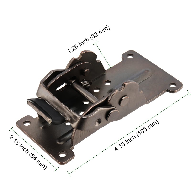 PINGEUI 12 PCS Foldable Support Bracket, 0-90-180 Degree Lock Extension