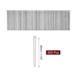 uxcell L Shaped Flooring Cleat Nail 1-1/2", Finish Nails 500Pcs Galvanized Steel for Hardwood Flooring, White