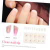 Mikinona 500pcs Detachable False Nail Tips Short Ballet Style Manicure