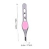 WOONEKY 4pcs Stainless Steel Eyebrow Tweezers Assorted Eyebrow Clips Clamps