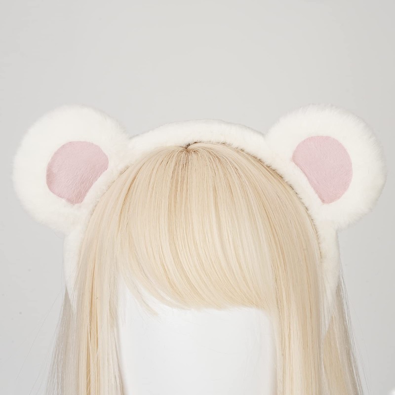 [Sucodver] Bear Ear Headband Bear Ears Headband Soft Halloween Animal