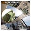 Tactical Molle Car Sun Visor Organizer, Large Molle Visor Panel